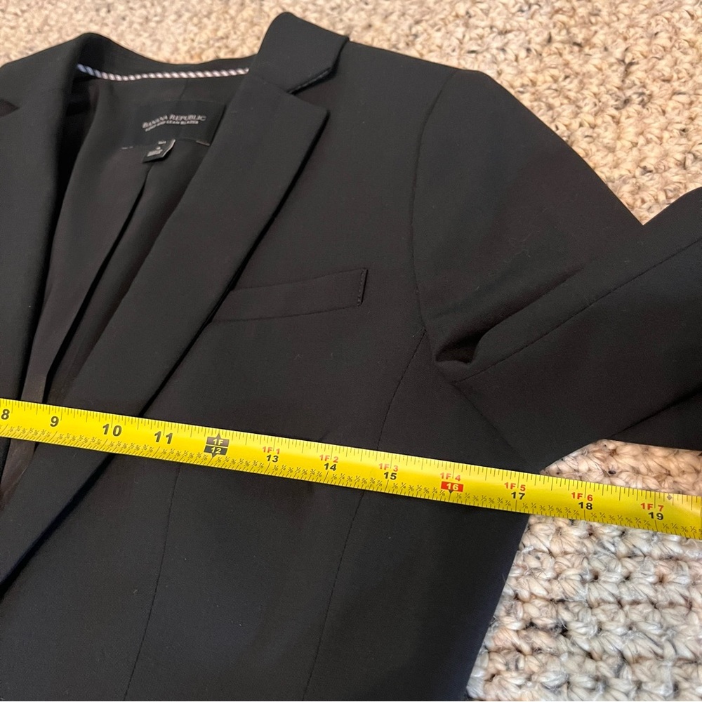 Banana Republic black long and lean blazer size 4 - Picture 4 of 9